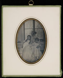 (Portret van Sophie Eynard-Eynard en twee van haar dochters) door Jean Gabriel Eynard